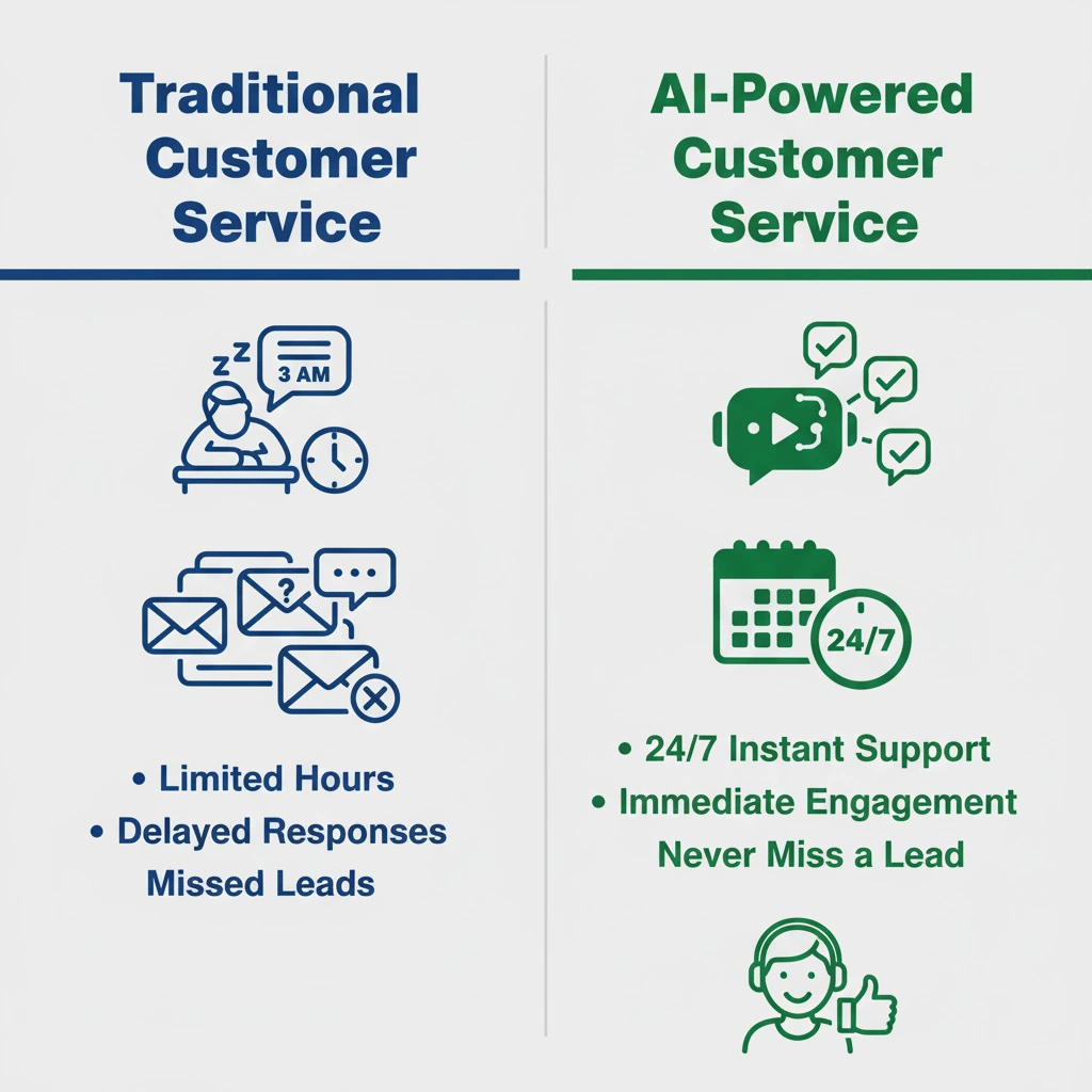 Traditional vs Automated customer service in Phoenix